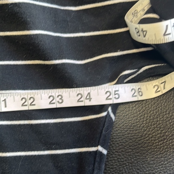 Frank and Eileen Tee Lab Oversized Continuous Sweatshirt White & Black Stripe XS - Picture 12 of 12